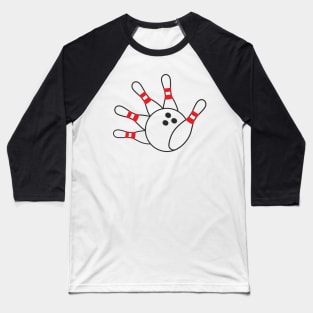 Hey Bowling! (Bowling hand) Baseball T-Shirt